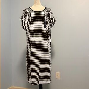 GAP Women’s Plus‎ Sleeveless Striped Midi Dress Size XXL